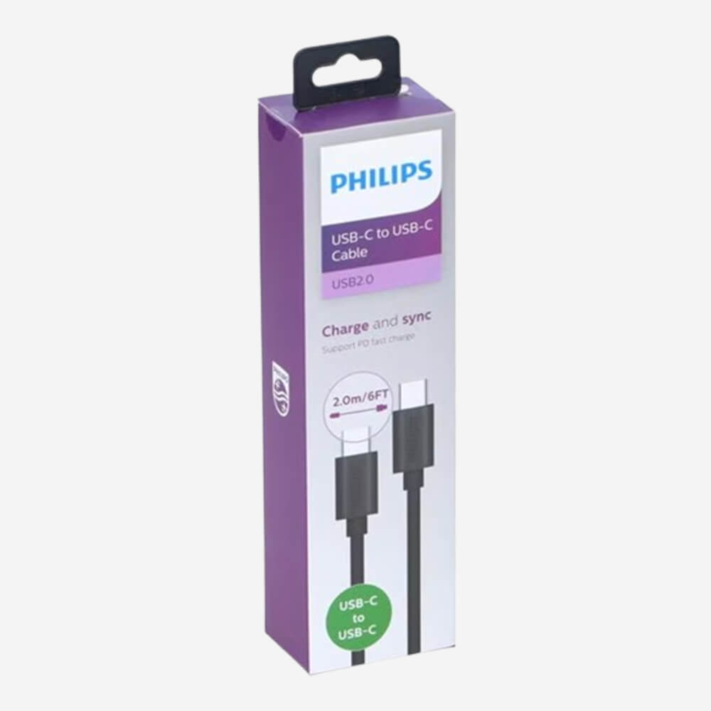 Philip Type-C to Type-C Charge & Sync Cable in Qatar