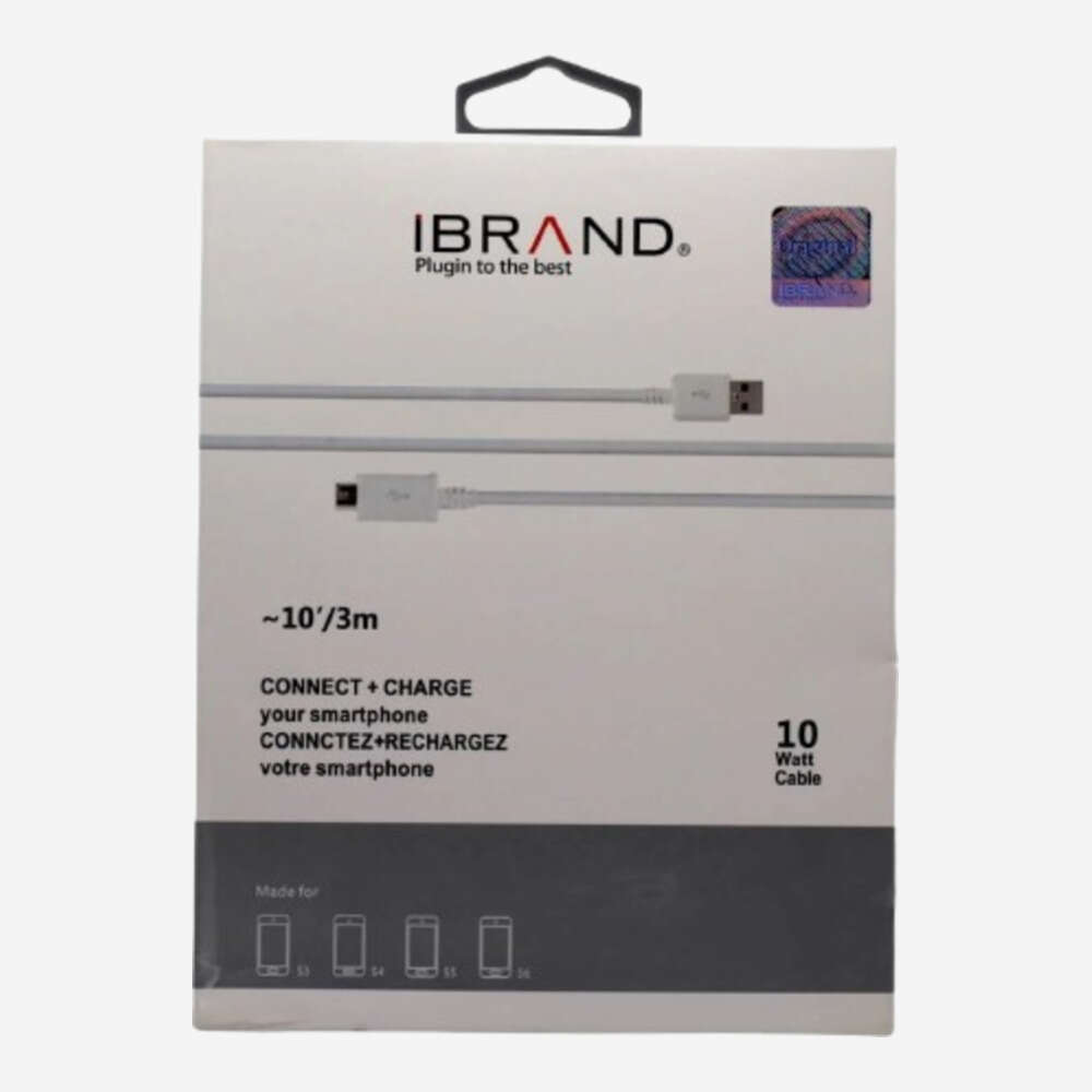 iBrand USB-A to Type-C to USB 3M Cable